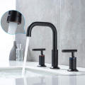 Aquacubic Black Bronze Widespread Washroom Wash Basin Bathroom Faucet